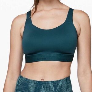 Lululemon 34C Fine Form Bra Bermuda Teal - Yoga Bra Light Weight Smooth fitting